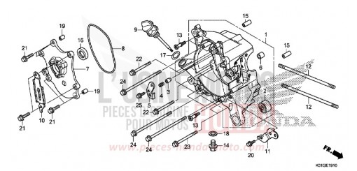 CARTER VILEBREQUIN DROIT SH125ADG de 2016